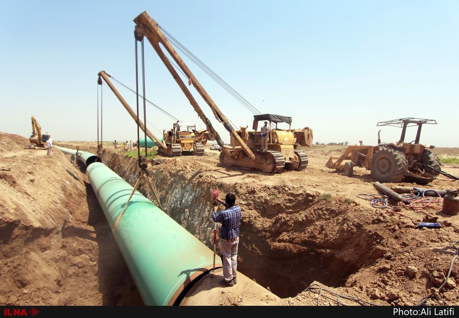 عملیات احداث خط دوم انتقال آب غدیر به آبادان و خرمشهر