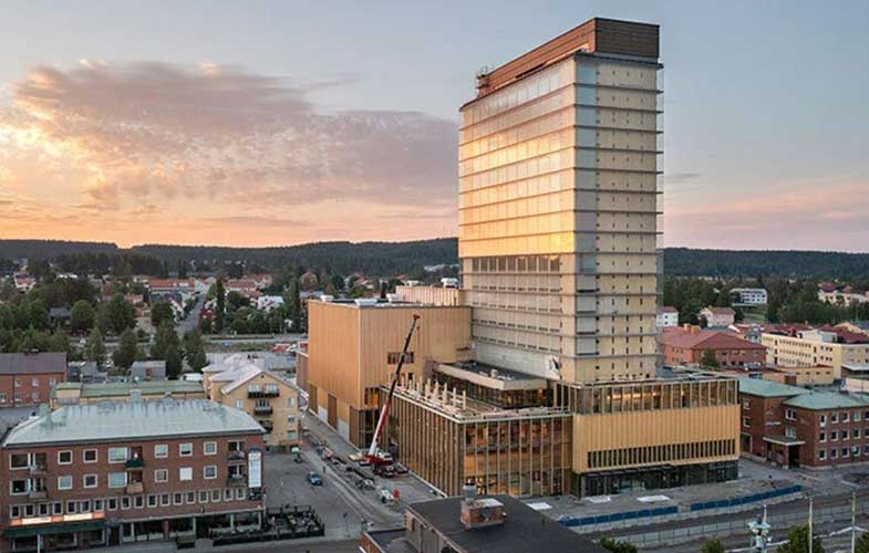 از بلندترین ساختمان‌های چوبی جهان در سوئد(+عکس)
