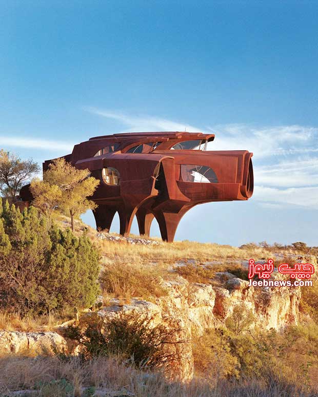 ویلای عجیب در تگزاس که از بوئینگ ۷۵۷ سنگین تر است! (عکس)