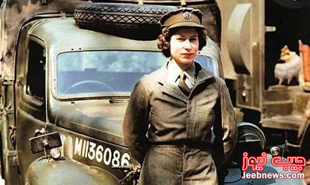 ملکه الیزابت ۱۹ ساله با لباس نظامی (+عکس)