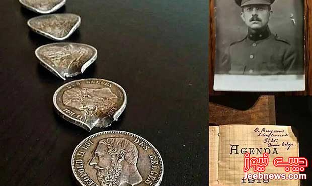 سکه هایی که جان یک سرباز در جنگ جهانی اول را نجات داد! (عکس)