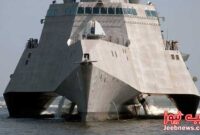 کشتی جنگی مدرن بدون حضور آب! (عکس)