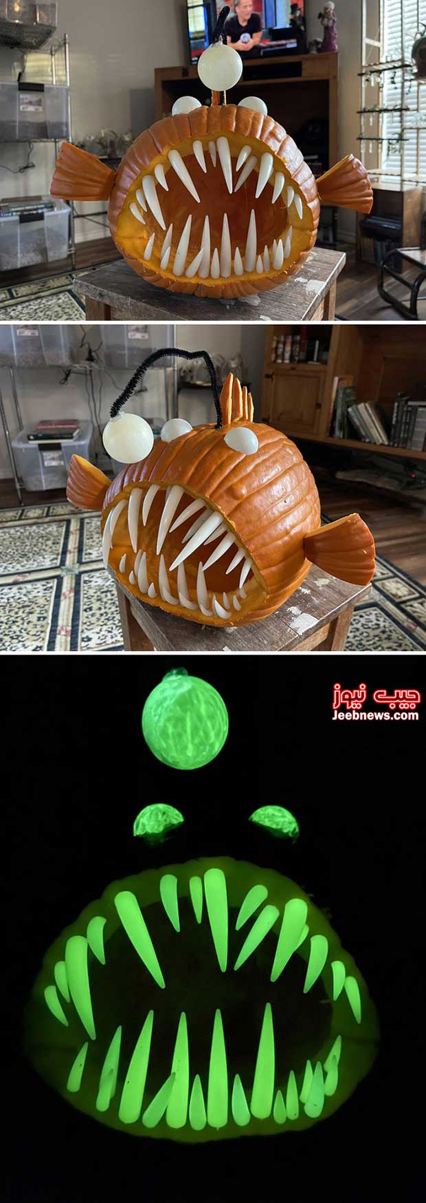جالب ترین طرح های اجرا شده روی کدو تنبل هالووین (تصویری)