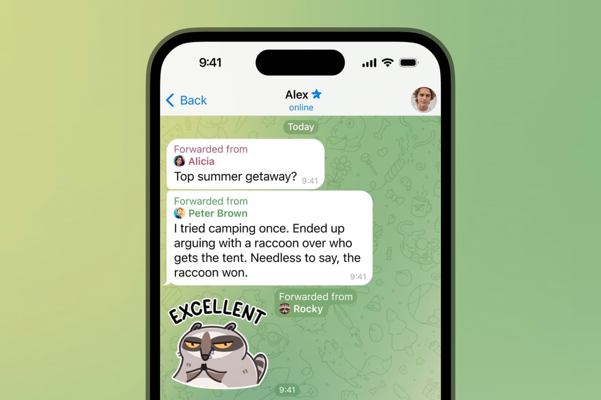 تغییرات بخش فوروارد پیام در تلگرام