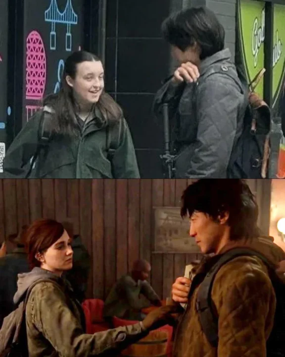 first look at young mazino and bella ramsey as jesse and v0 dzsz89j48wed1 فصل دوم سریال the last of us