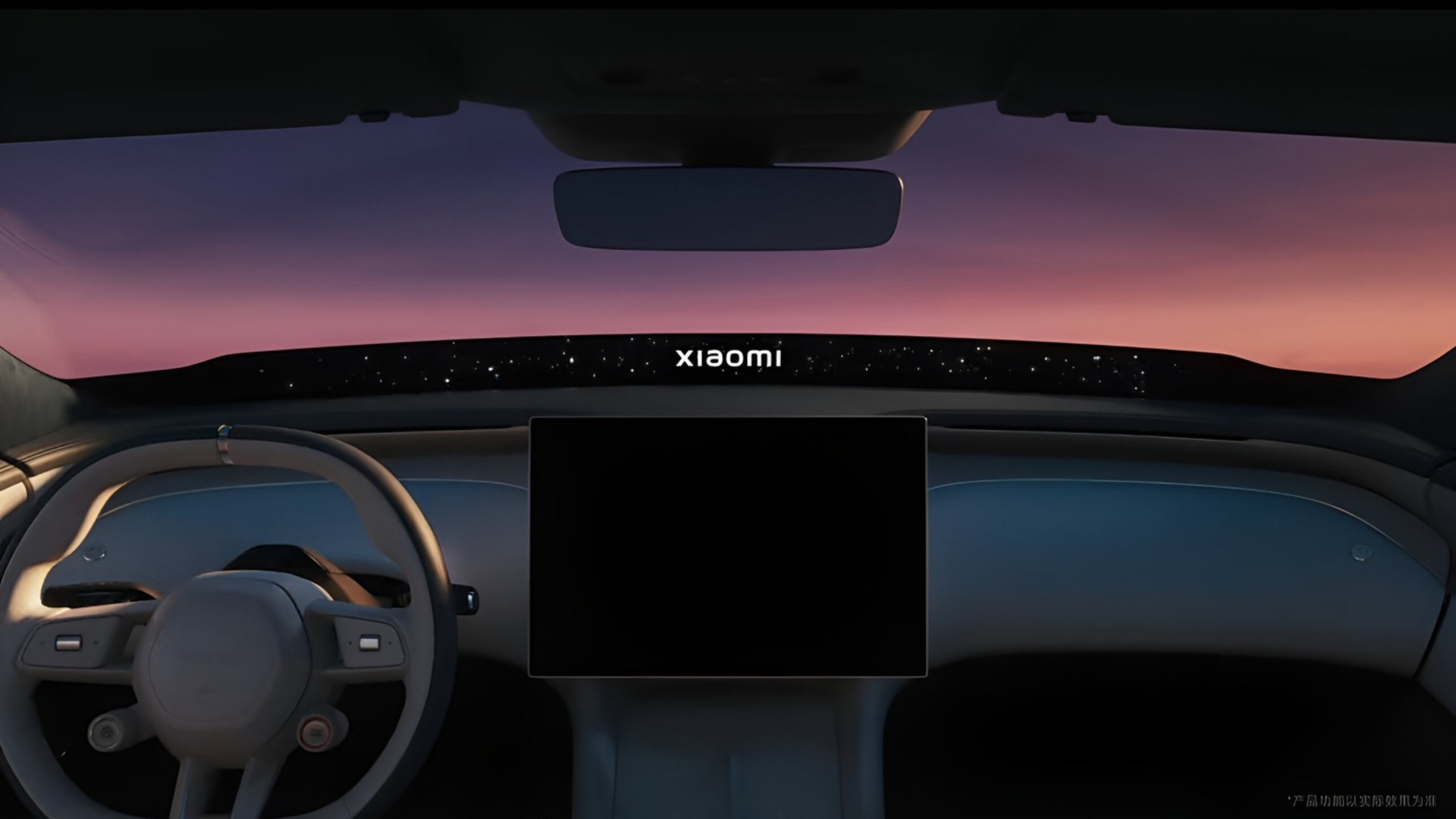 نمای داخل کابین خودرو شیائومی YU7