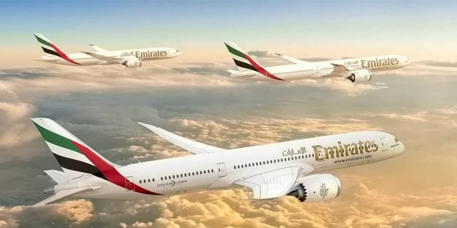سه فروند هواپیمای بویینگ ۷۷۷ ایکس (Boeing 777X) هواپیمایی امارات