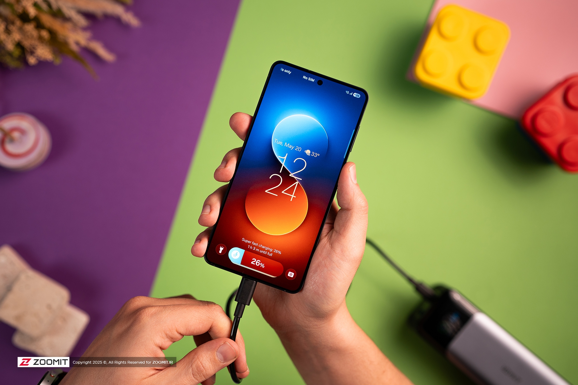 شارژ شدن گلکسی اس ۲۵ اج