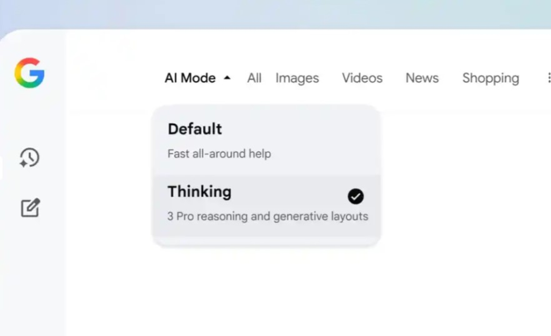 رابط کاربری هوش مصنوعی جمنای ۳
