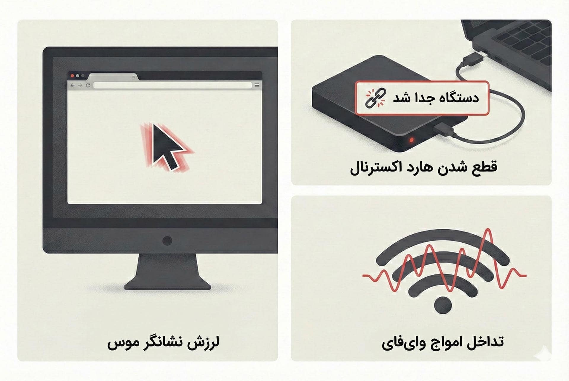 علائم آسیب دیدن کامپیوتر در اثر گجت‌های یو اس بی غیر استاندارد