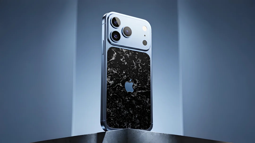 گوشی آیفون ۱۸ پرو مکس (iPhone 18 Pro Max) با بدنه فیبر کربن و طلای ۲۴ عیار